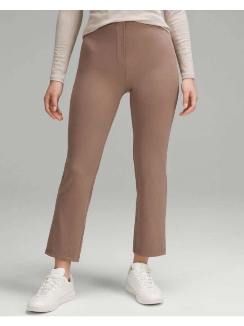 Lululemon Smooth Fit Pull-On High-Rise Cropped Pant Taupetastic Size 4 NWT $148